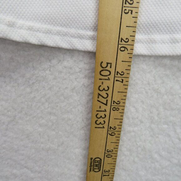 Columbia Shirt Womens Size Large White Titanium Golf Tennis 1/4 Snap V Neck - Picture 9 of 9